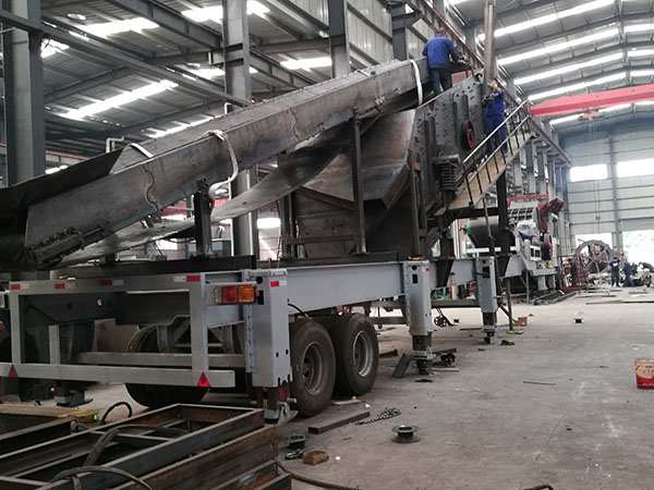 遼寧鄂破重錘破碎機移動式破碎站